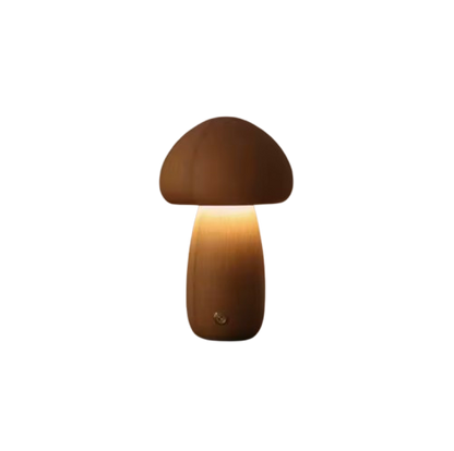 Wooden Mushroom Lamp – Braylen Glow