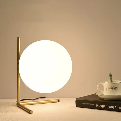 LunaForm™ Modern Glass Globe Table Lamp – Braylen Glow