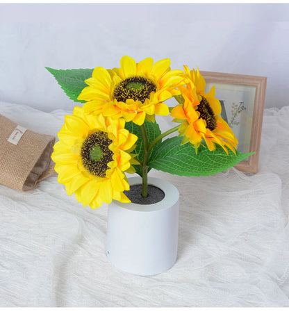 BloomGlow™ – USB Rechargeable Floral Table Lamp – Braylen Glow