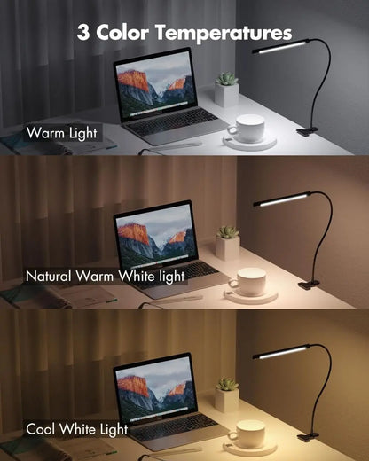 Ultra-Flexible LED Clip Desk Lamp – Braylen Glow