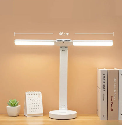 FlexiBright™ Dual Head Desk Lamp with Clock – Braylen Glow