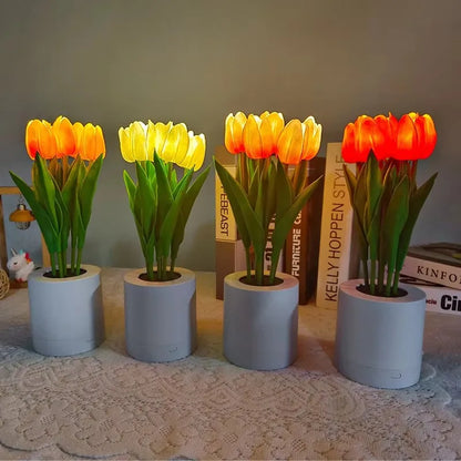 BloomGlow™ – USB Rechargeable Floral Table Lamp – Braylen Glow