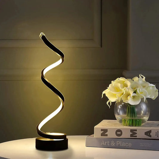 Spiral Glow LED Table Lamp – Braylen Glow