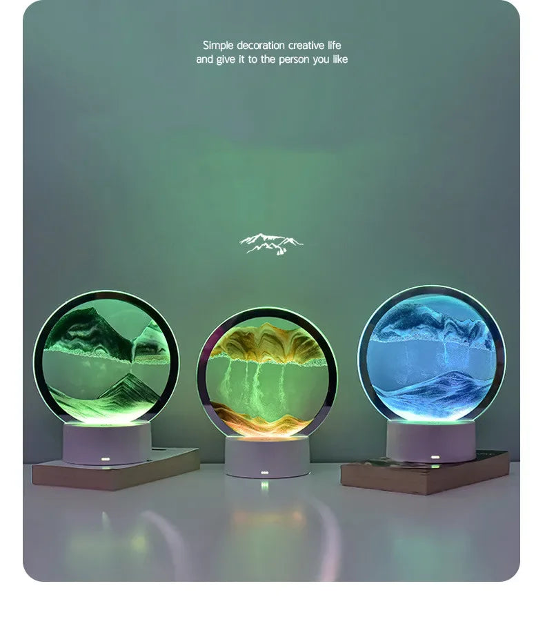 SerenitySand™ – 3D LED Quicksand Ambient Lamp – Braylen Glow
