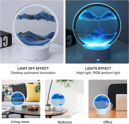 SerenitySand™ – 3D LED Quicksand Ambient Lamp – Braylen Glow