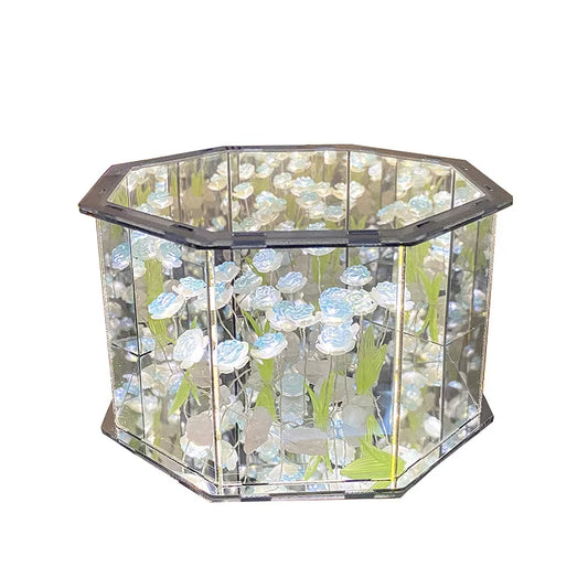 DIY Tulip Mirror Cube Lamp | Handcrafted Floral Light Kit | 3D Reflective Acrylic Design | Soft LED Ambience