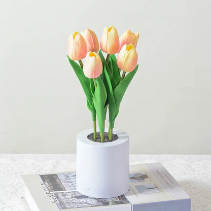 BloomGlow™ – USB Rechargeable Floral Table Lamp – Braylen Glow