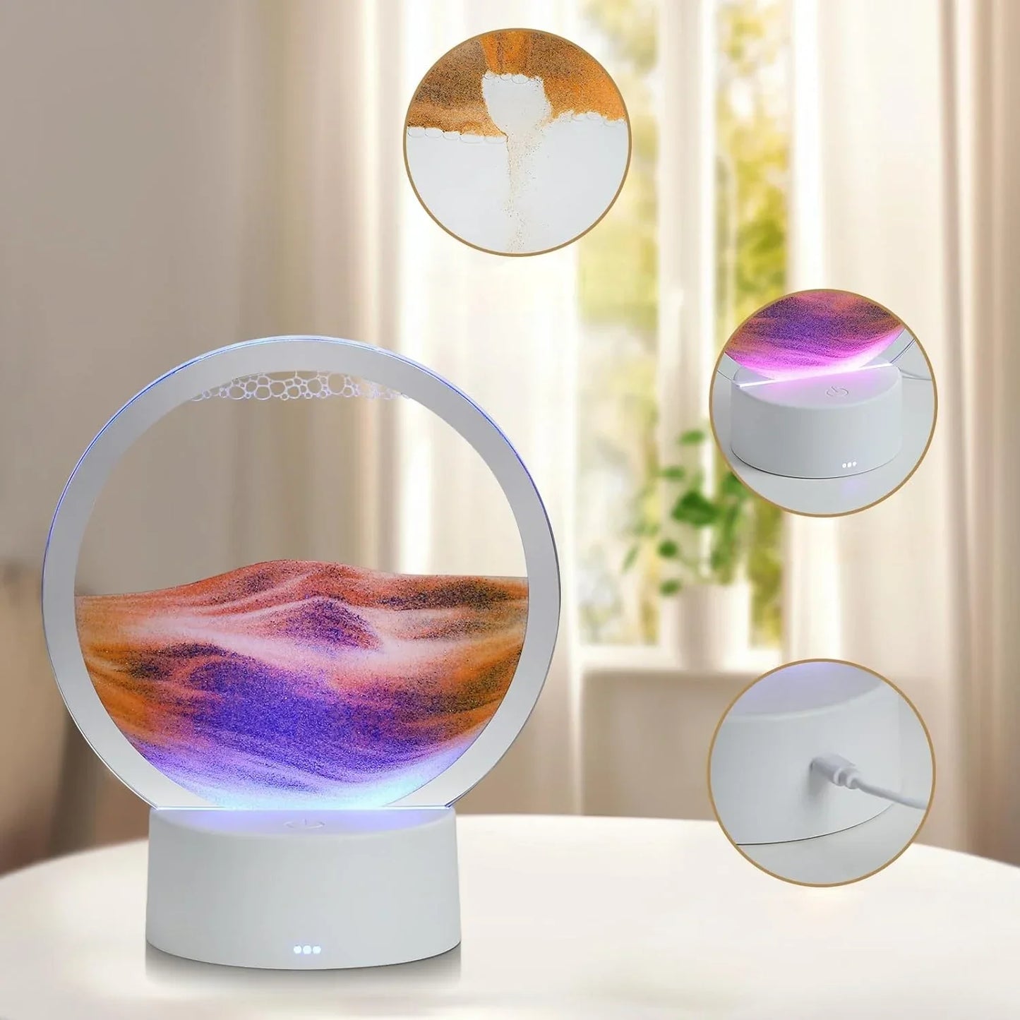 SerenitySand™ – 3D LED Quicksand Ambient Lamp – Braylen Glow