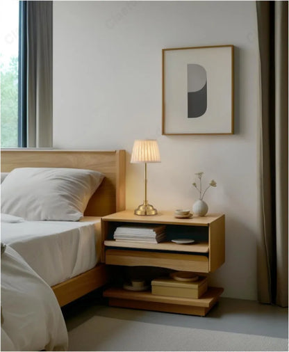 Velaria™ – Pleated Touch LED Table Lamp – by Braylen Glow