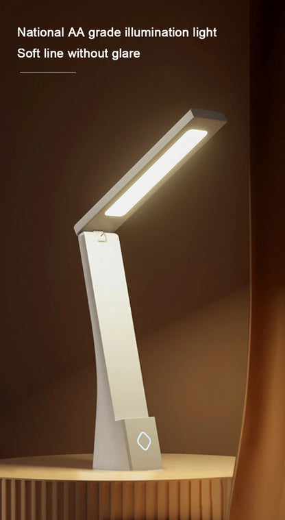 Foldable LED Desk Lamp – USB Rechargeable Light with Touch Control & Adjustable Arm