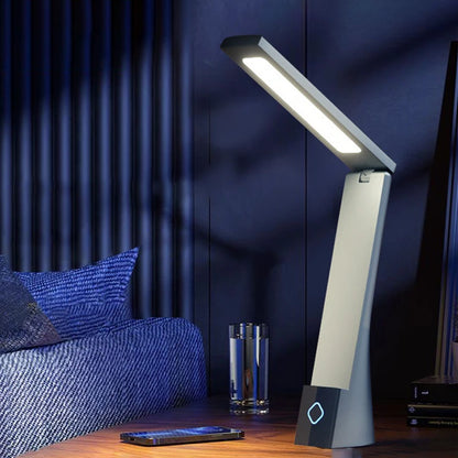 Foldable LED Desk Lamp – USB Rechargeable Light with Touch Control & Adjustable Arm