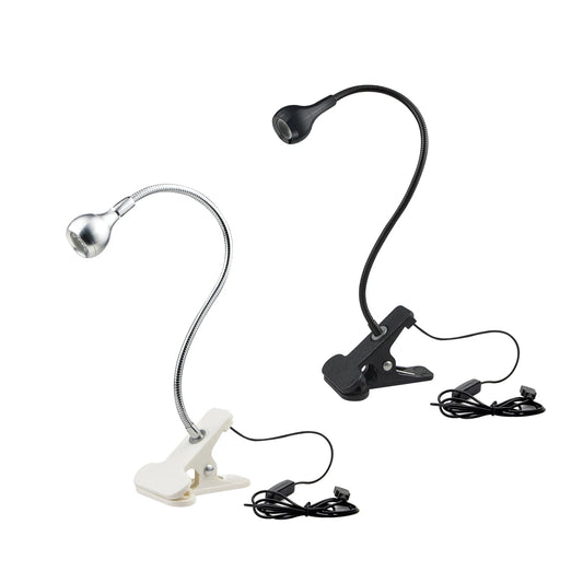 Clip-On LED Reading Light – USB Powered with Flexible Gooseneck & Anti-Glare Beam
