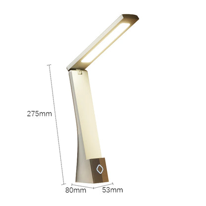 Foldable LED Desk Lamp – USB Rechargeable Light with Touch Control & Adjustable Arm