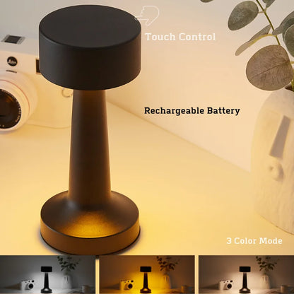 Minimalist Touch Control Metal Table Lamp – Braylen Glow