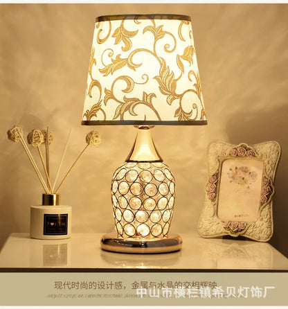 Golden Glow Crystal Table Lamp – Braylen Glow