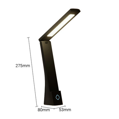 Foldable LED Desk Lamp – USB Rechargeable Light with Touch Control & Adjustable Arm