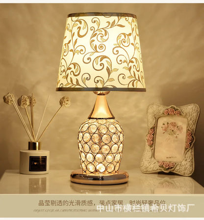 Golden Glow Crystal Table Lamp – Braylen Glow