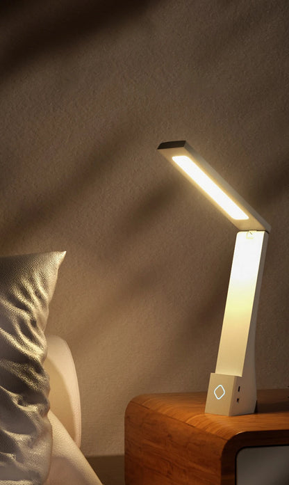 Foldable LED Desk Lamp – USB Rechargeable Light with Touch Control & Adjustable Arm