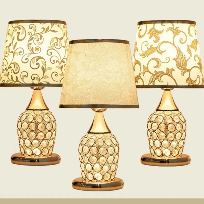 Golden Glow Crystal Table Lamp – Braylen Glow