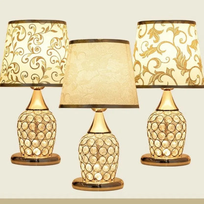Golden Glow Crystal Table Lamp – Braylen Glow