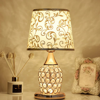 Golden Glow Crystal Table Lamp – Braylen Glow