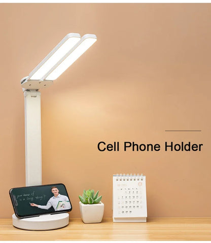 FlexiBright™ Dual Head Desk Lamp with Clock – Braylen Glow