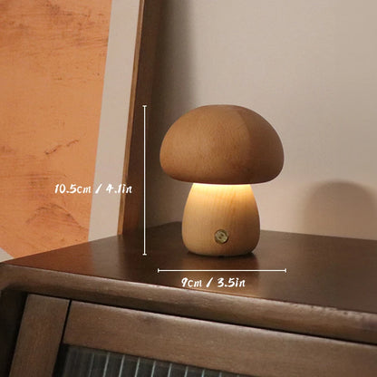 Wooden Mushroom Lamp – Braylen Glow