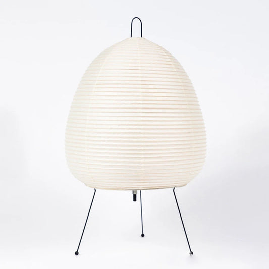 Japanese Rice Paper Table Lamp – Minimalist Tripod Ambient Light