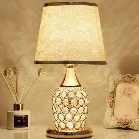 Golden Glow Crystal Table Lamp – Braylen Glow
