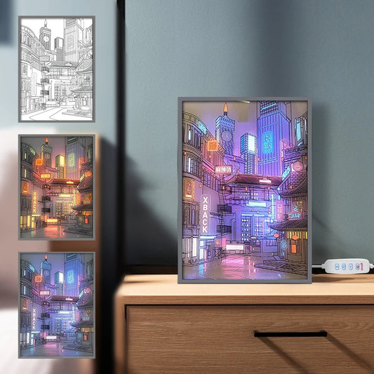 Skyline Dreamlight™ – Urban Glow Frame Lamp – Braylen Glow
