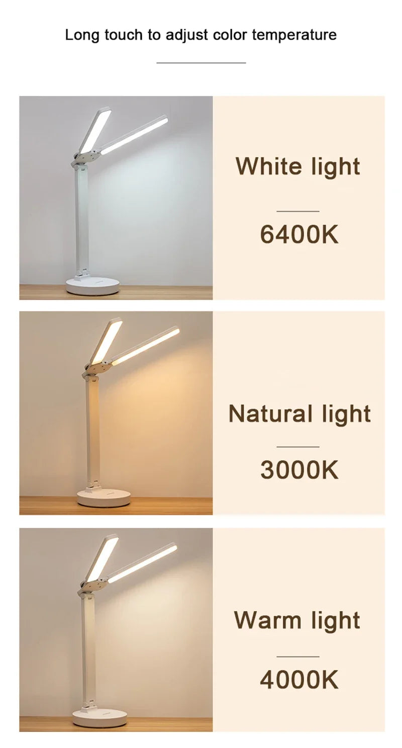 FlexiBright™ Dual Head Desk Lamp with Clock – Braylen Glow