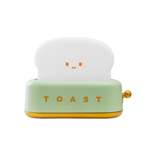 Cute Toaster Night Light – USB Rechargeable, 3000K Warm LED, 3 Brightness Levels, Safe for Kids