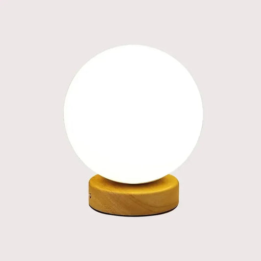 Solid Wood Globe Lamp – Braylen Glow