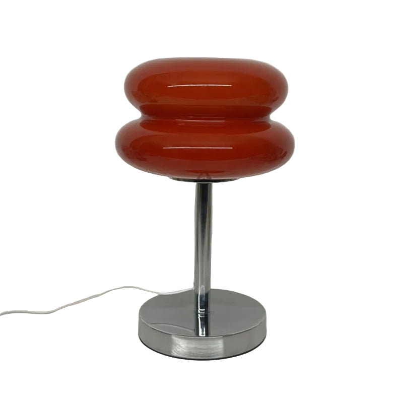 Macaron Glass Touch Lamp – USB LED Light with 3 Dimming Modes & Chrome Base