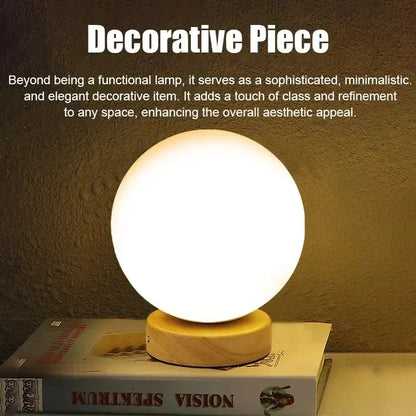 Solid Wood Globe Lamp – Braylen Glow