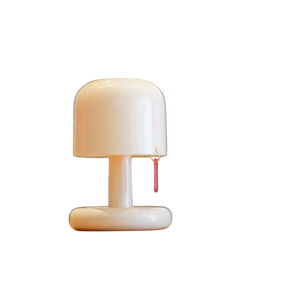 SunsetGlow™ Mushroom Lamp – Rechargeable Amber Mood Light, Touch Dimmable, Minimalist Design for Cosy Spaces